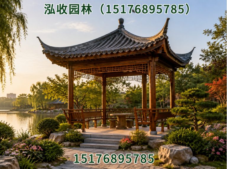 德州防腐木凉亭展示图
